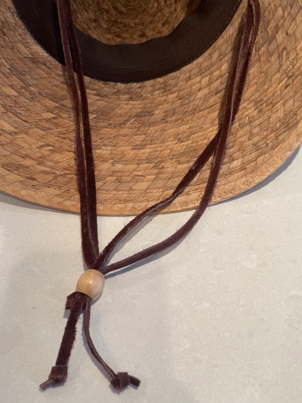 Tula Brand Laurel Lattice Palm Straw Facesaver Sun Hat w/ Chin cord - Picture 14 of 14